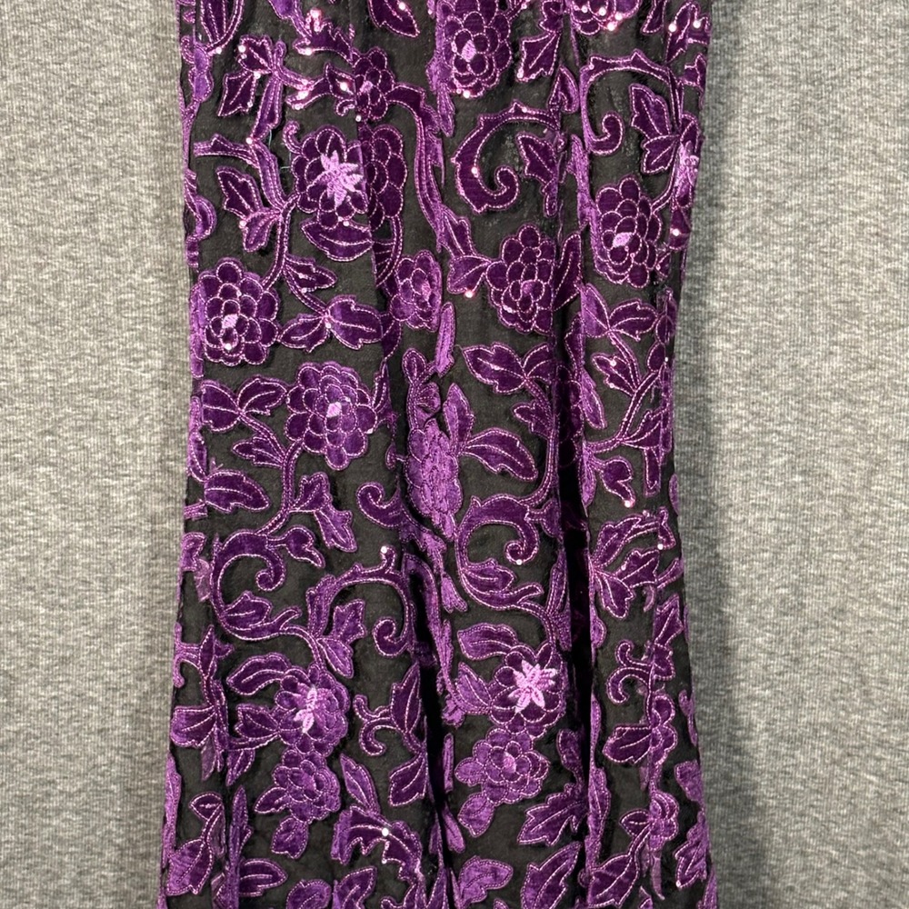 Dress the Population Strapless Purple Embellished Gown - Picture 5 of 14